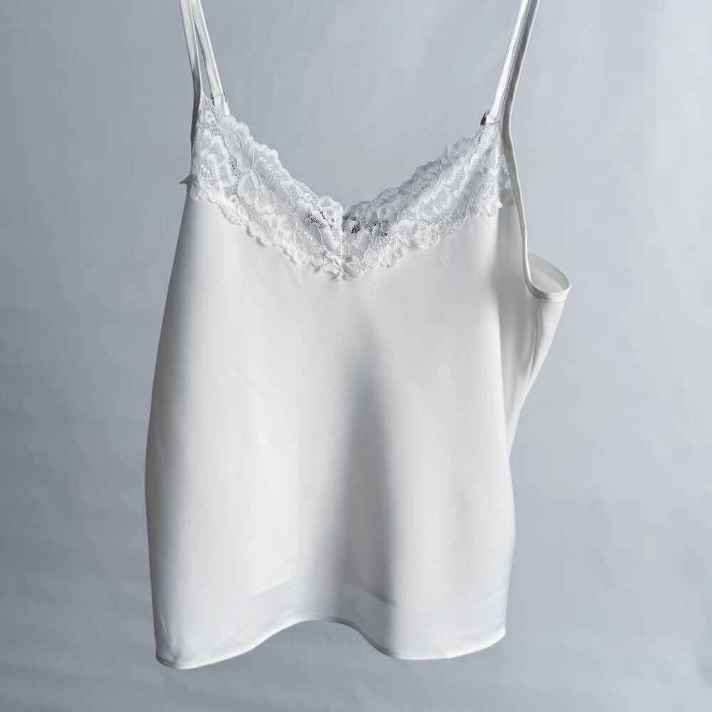 Brandy Melville White Lace Tank